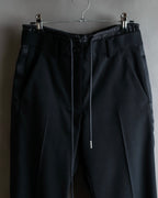 "sacai" Satin line design tapered slacks