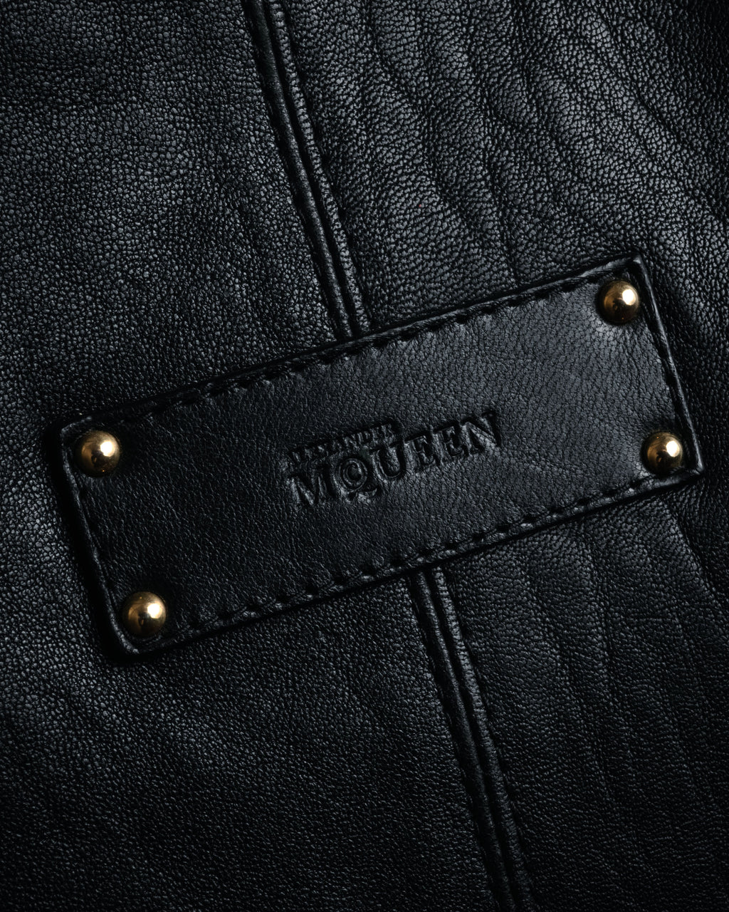 “Alexander McQueen” 2000’s Soft leather zip tote bag