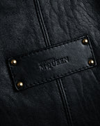 “Alexander McQueen” 2000’s Soft leather zip tote bag