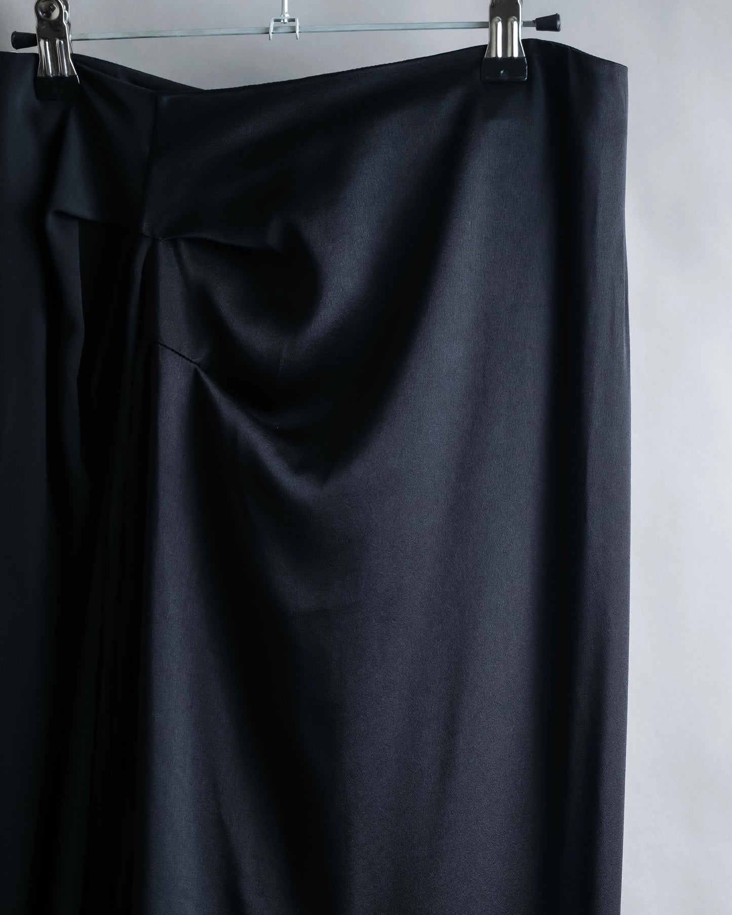 "MARNI" Drawstring design maxi length draping skirt