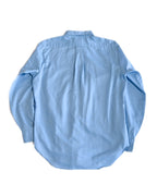 VINTAGE/ Button down cotton blue shirt