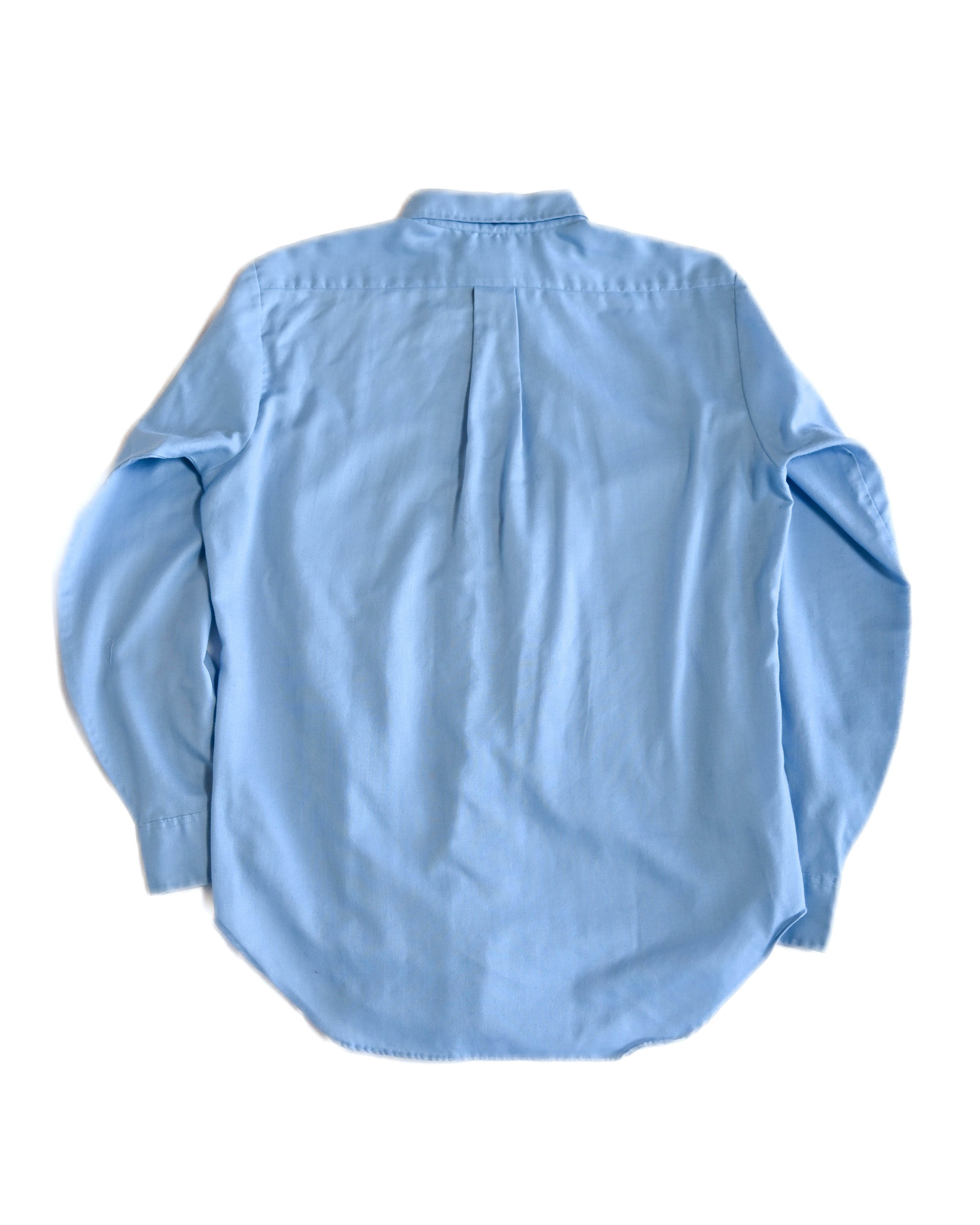 VINTAGE/ Button down cotton blue shirt