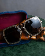 "GUCCI" Glitter design octagonal frame sunglasses