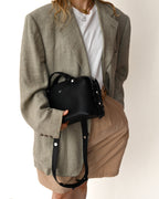 HERMES/ Pure Linen Oversized Single Breasted Tailored Jacket Beige