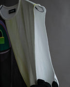 "RAF SIMONS" 13SS Surrealist face print sleeveless top