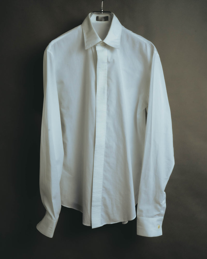 "Dior" 00's Pleated-front dress shirt