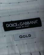 "Dolce & Gabbana" Grid stitch broadcloth shirt