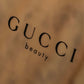 "GUCCI" Gold metal design logo engraved hand mirror