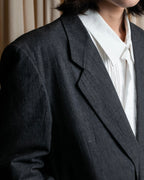 "COMME des GARCONS HOMME" 03SS fine all-over pattern cotton tailored jacket