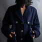 "DIOR" Double gun flap belted chester field coat