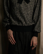 "Christian Dior PRETA PORTER"
Ribbon design mixed yarn knit pullover