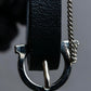 "Salvatore Ferragamo"
Silver chain design gancini leather bracelet