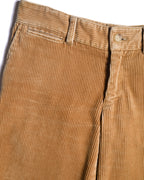 RALPH LAUREN/ Corduroy Cuffed Wide Trousers Brown