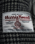 “Harris Tweed” Hooded plaid duffle coat