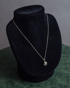 "Tiffany&Co" Roman numeral atlas cube silver necklace