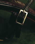 "CHANEL" 90's-00's Bow leather ankle strap sandals