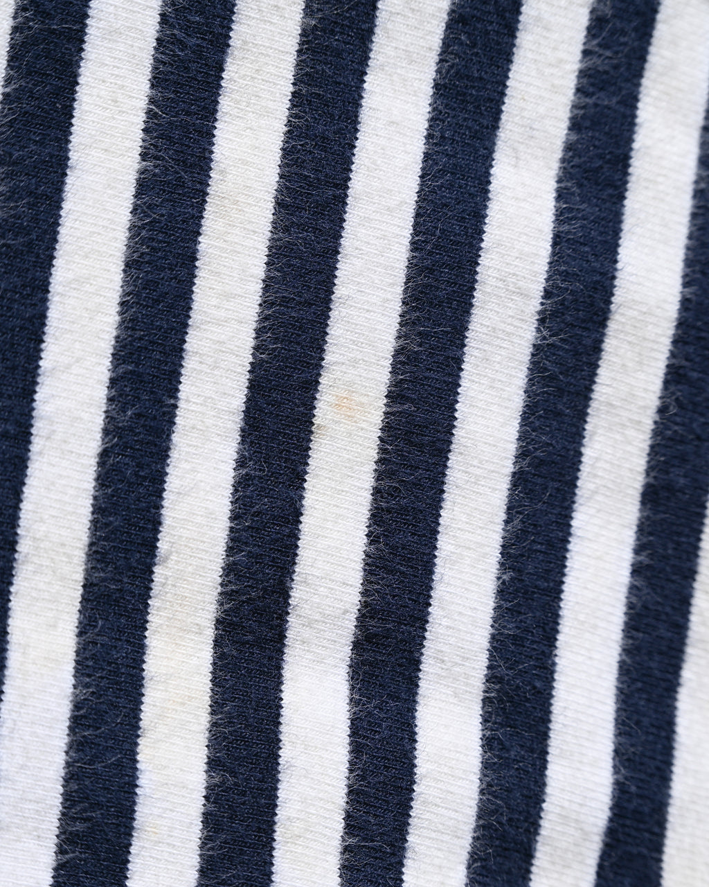 CÉLINE/ Classical Tight Fit Crew Neck Striped Top Navy × White