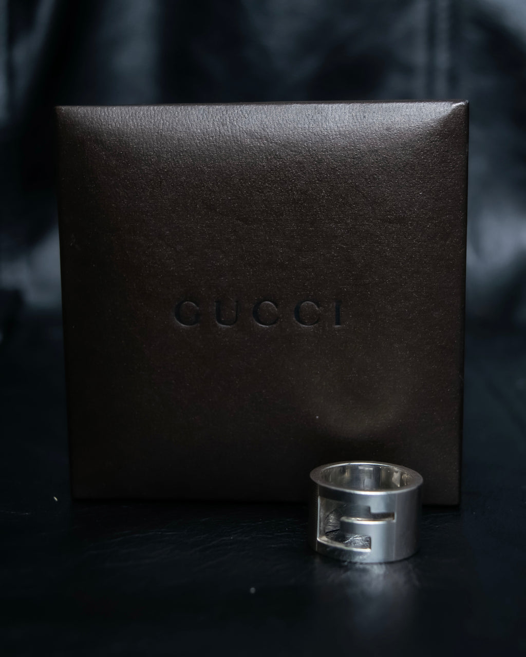 “GUCCI” G logo silver 925 ring