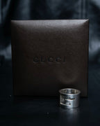 “GUCCI” G logo silver 925 ring
