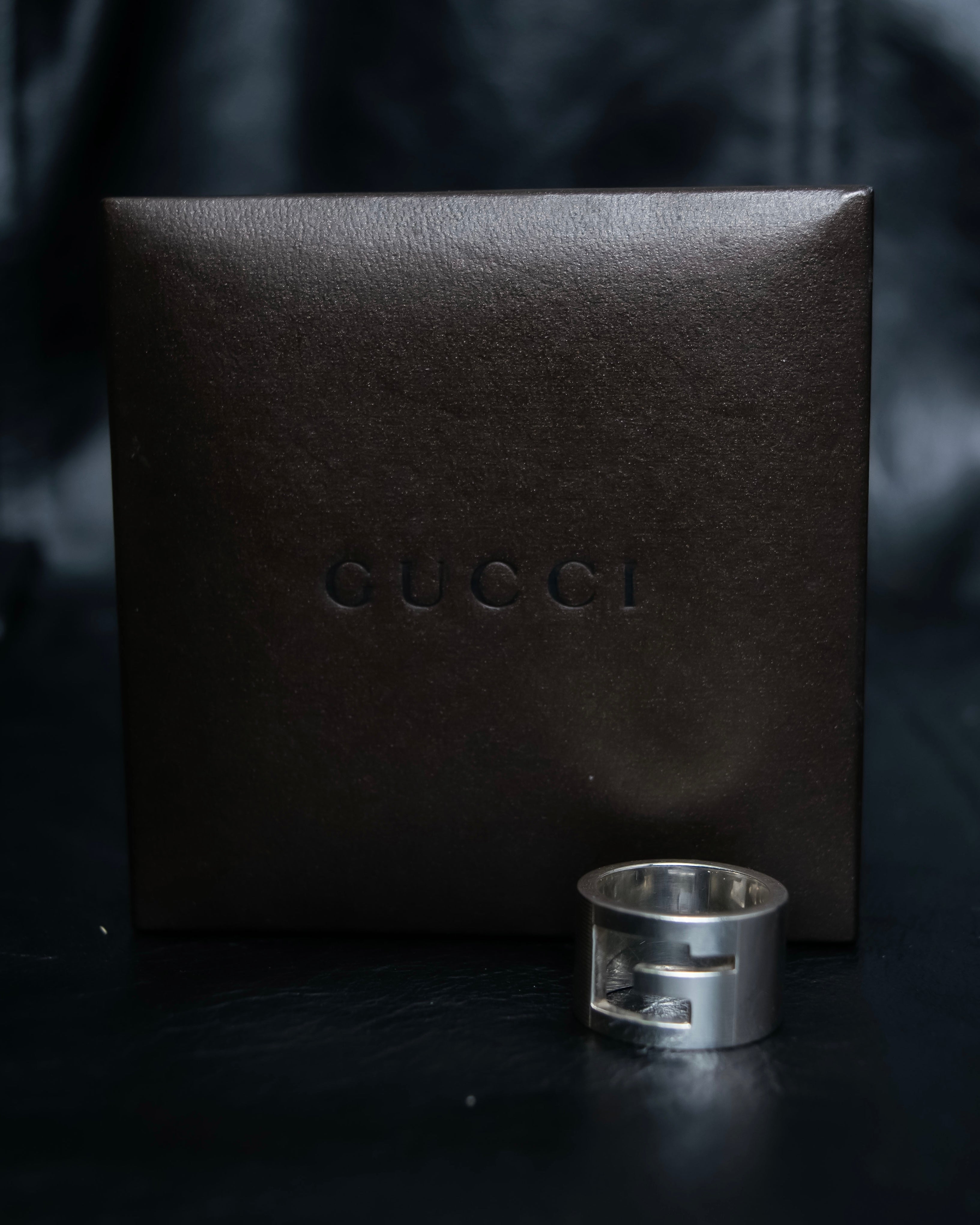 “GUCCI” G logo silver 925 ring