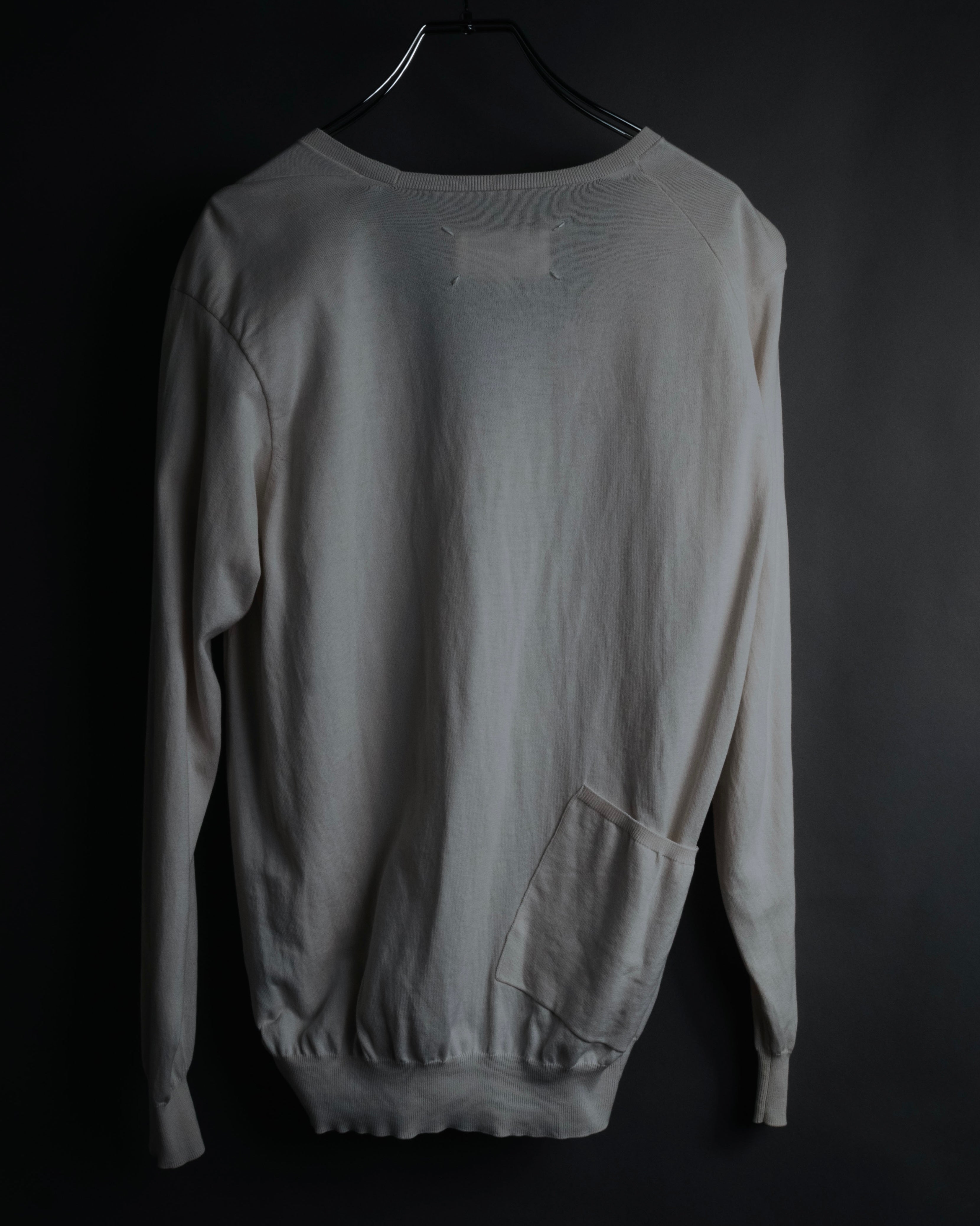 "Maison Martin Margiela" 2014 asymmetrical cotton knit cardigan