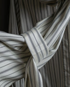 "MAISON MARGIELA" 16SS bowtie design striped long shirt