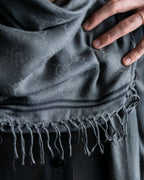 "GUCCI" GG pattern fringe detail scarf