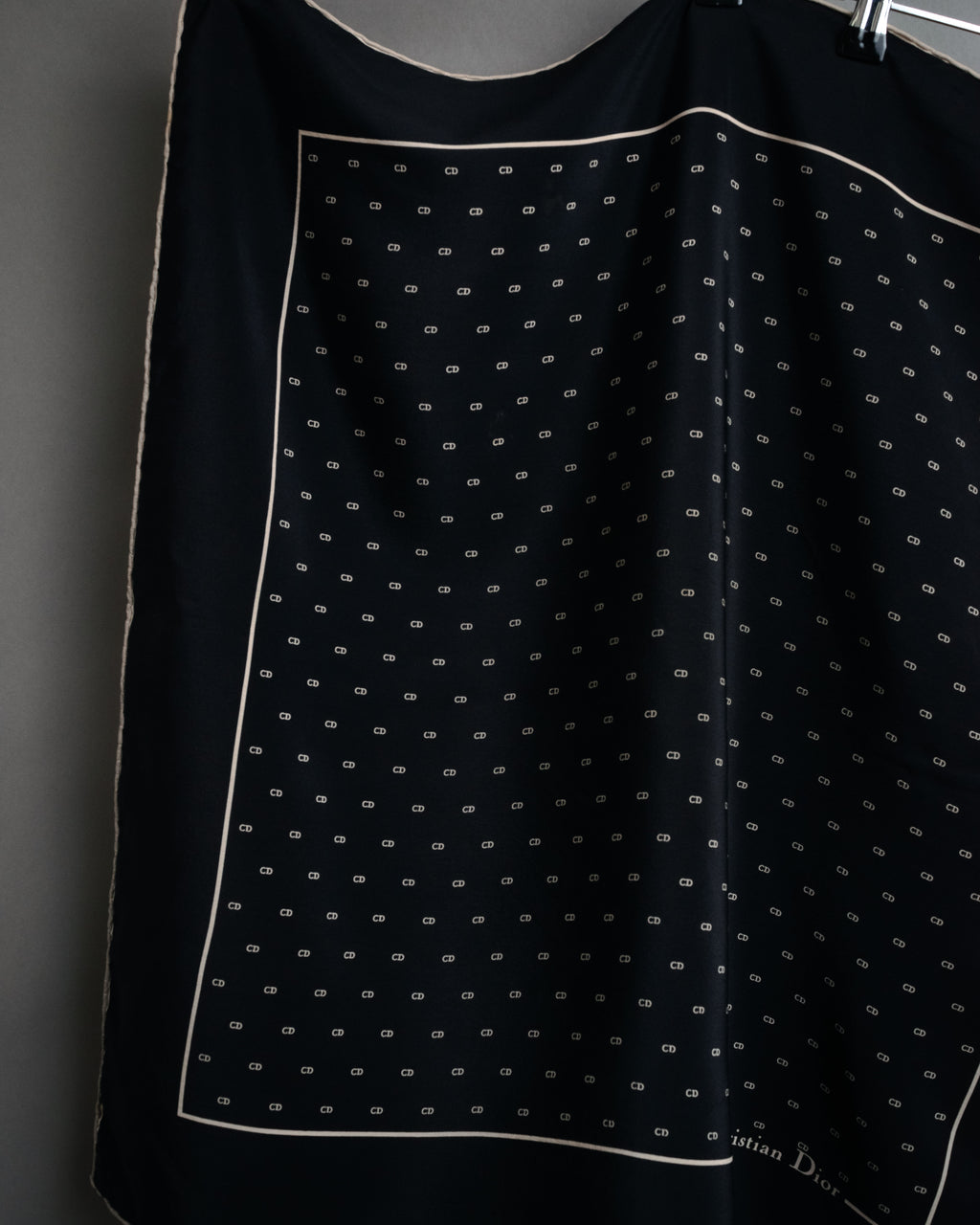 “Christian Dior” 90’s CD monogram silk scarf