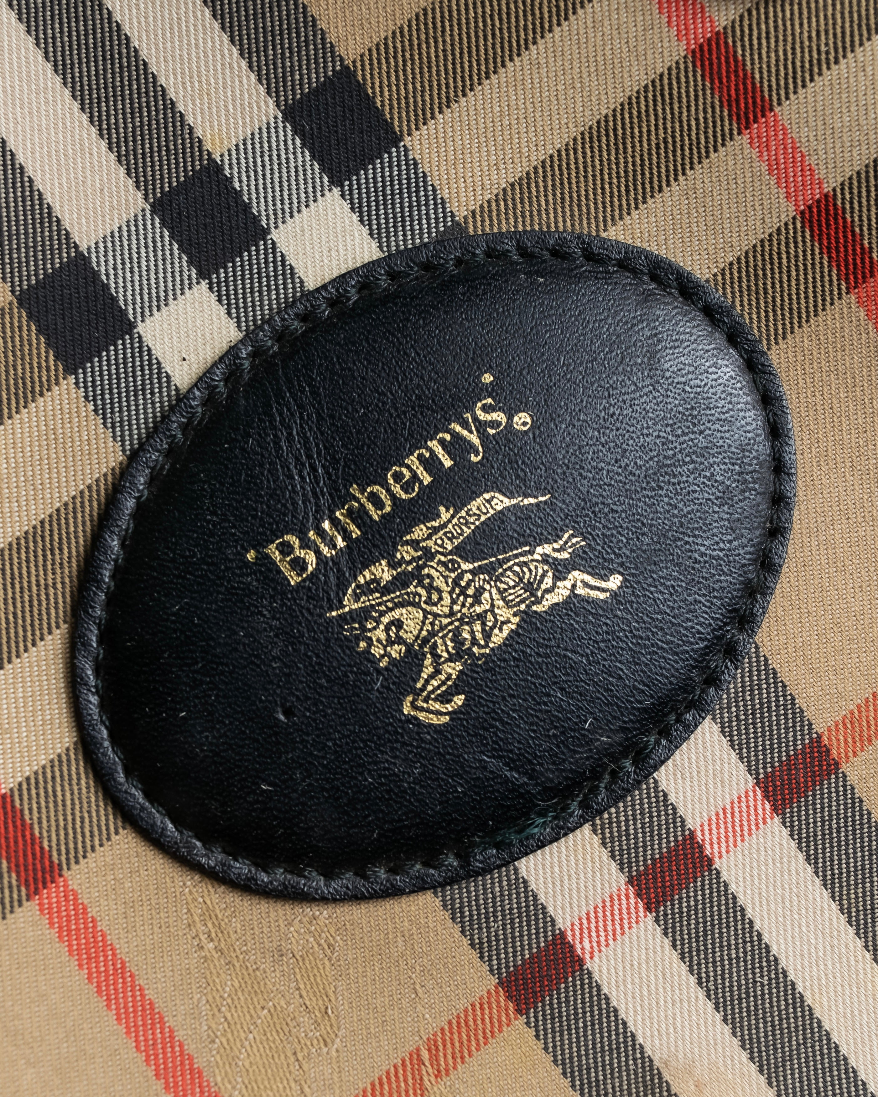 "BURBERRYS" Nova check canvas boston bag