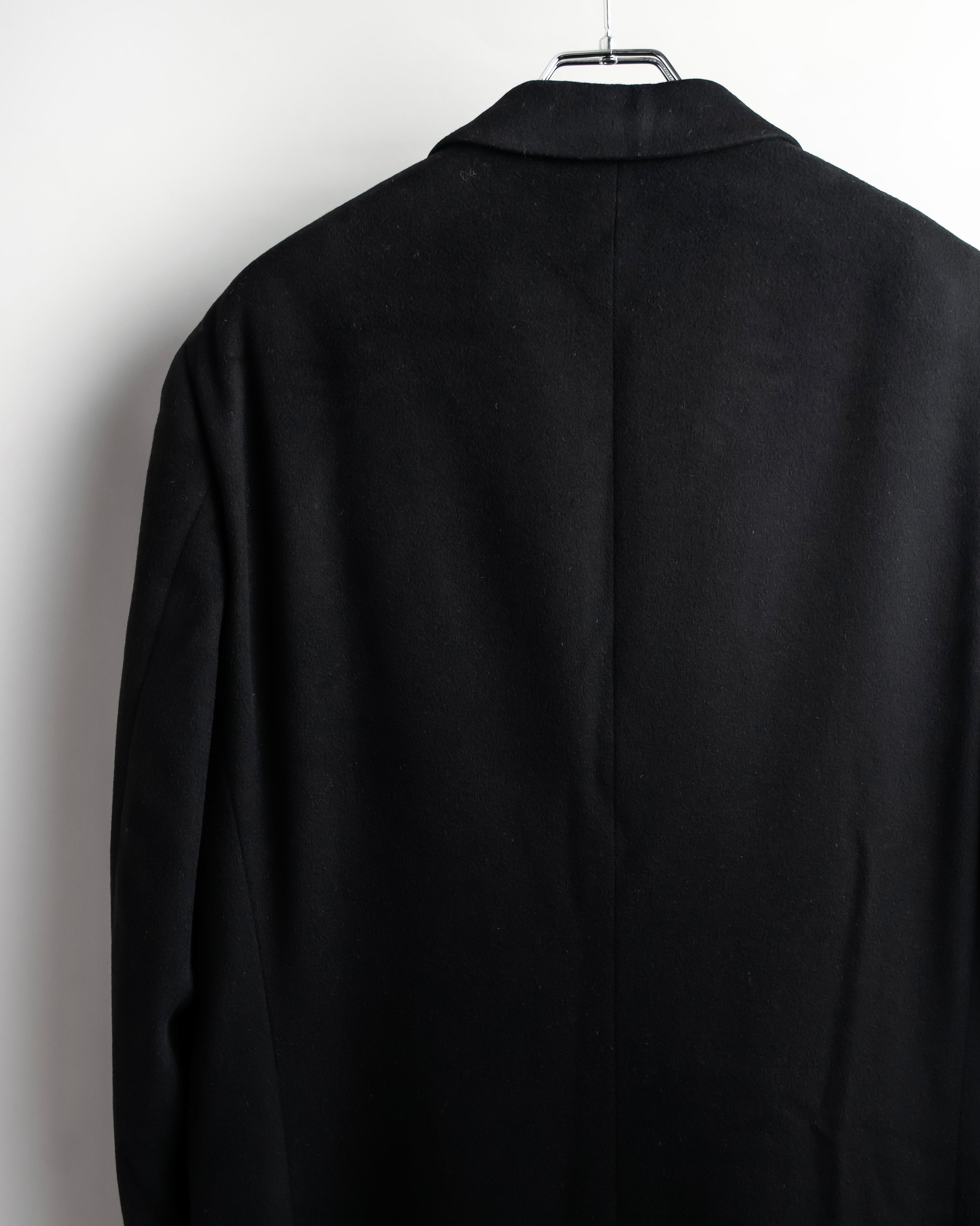"ARMANI COLLEZIONI" Classic detail cashmere blend long chester coat