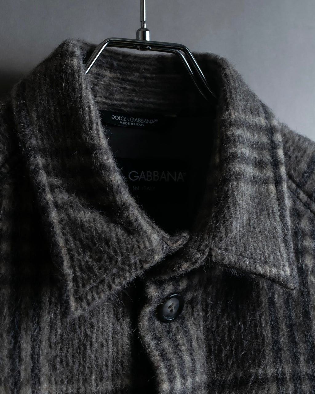 "Dolce &amp; Gabbana" Check pattern front pocket shirt jacket