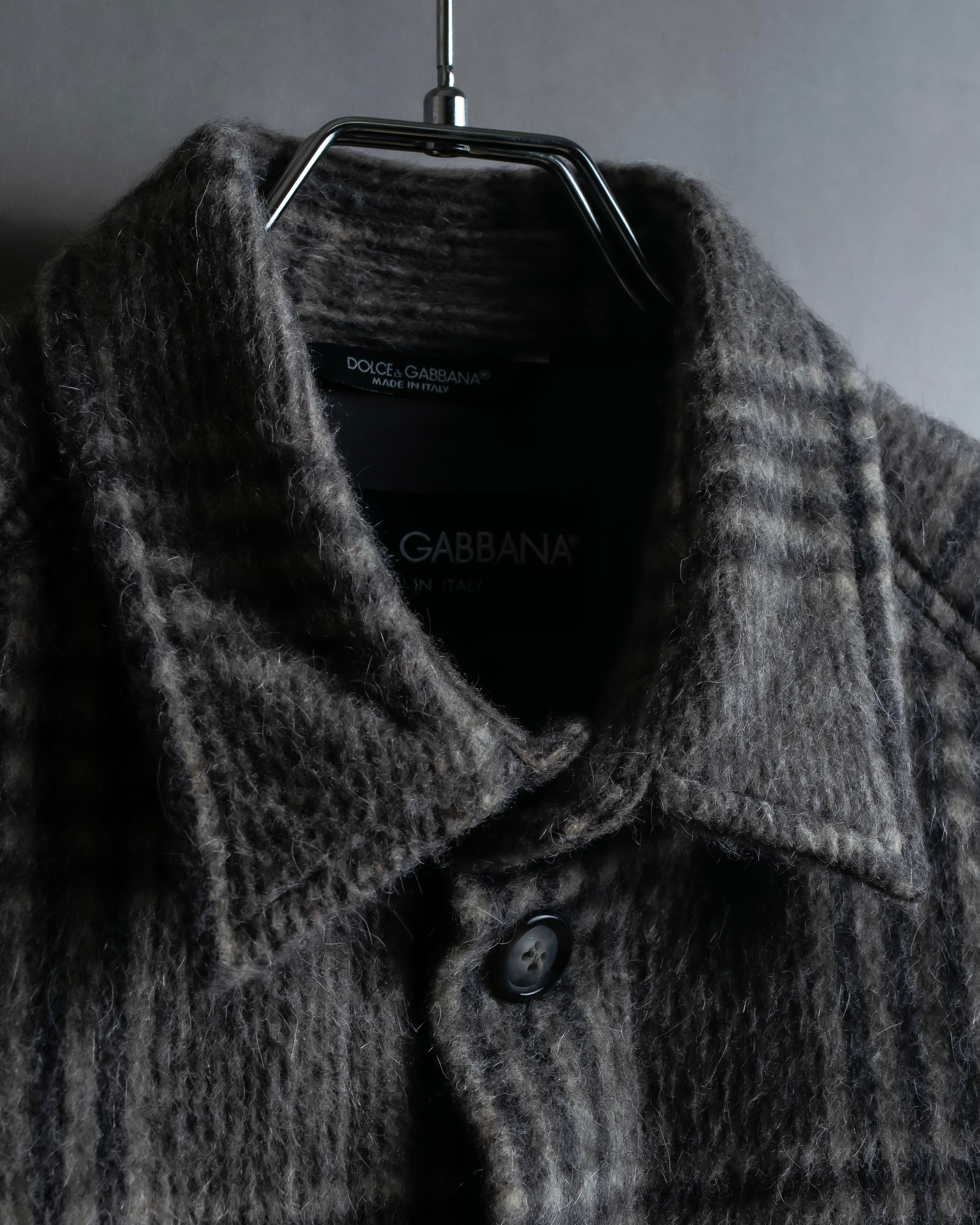 "Dolce &amp; Gabbana" Check pattern front pocket shirt jacket