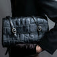 “Jean Paul Gautier” Crocodile-embossed shoulder bag