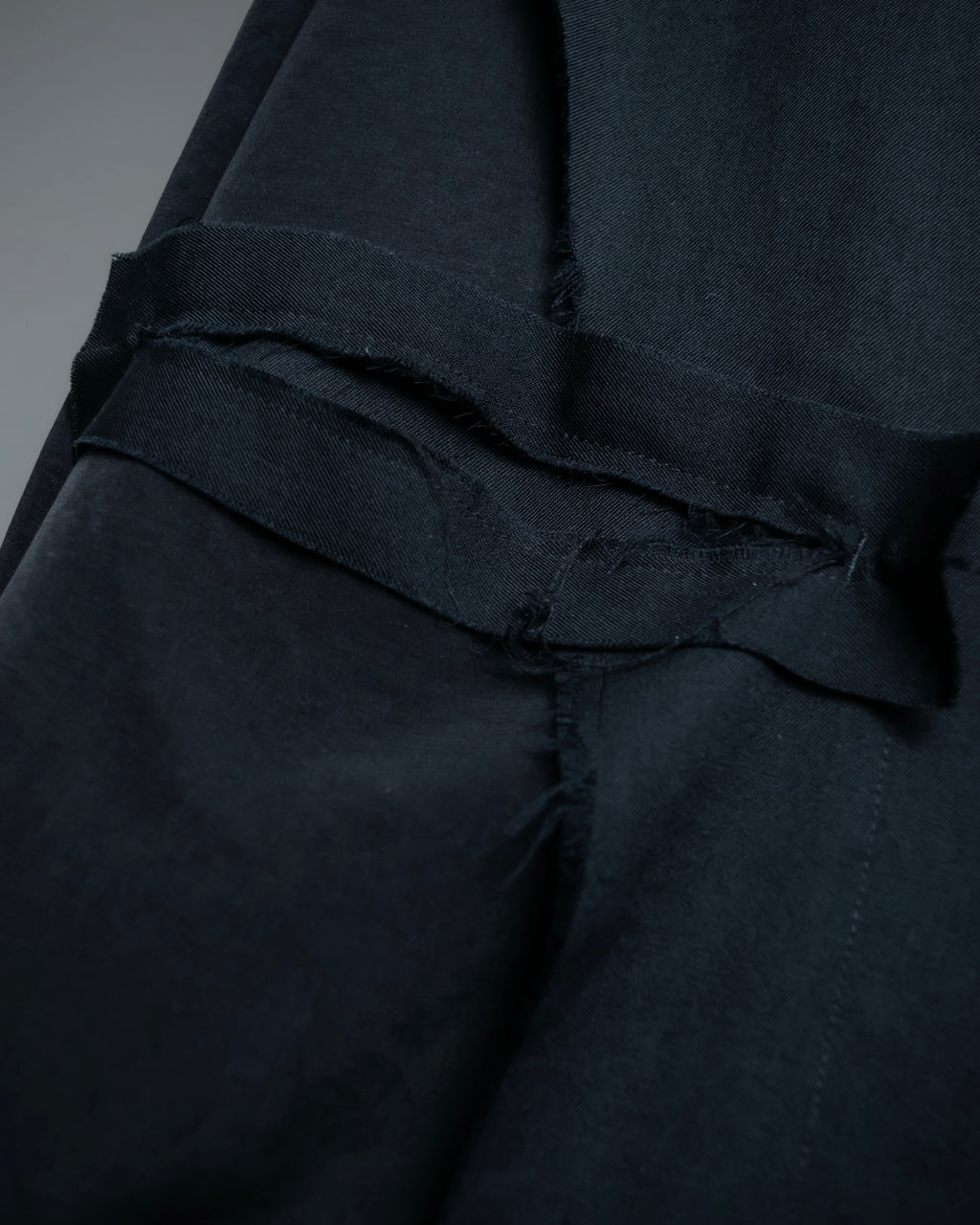 "B Yohji Yamamoto" Inside-out design super long shirt coat