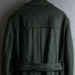 Vintage deep green colour military long coat