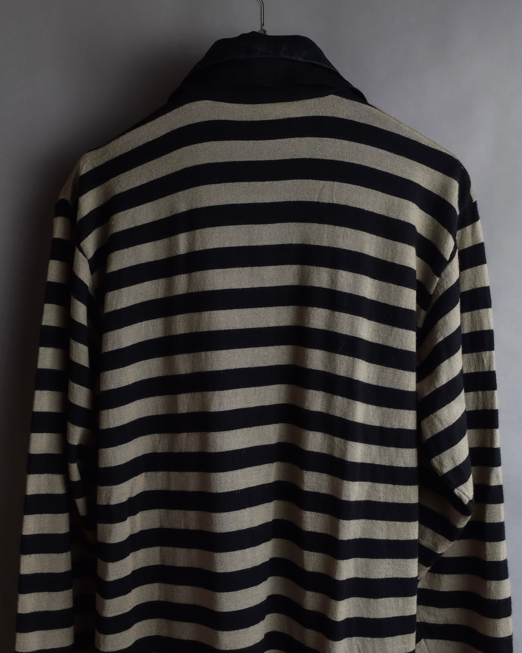 "GIANFRANCO FERRE" Striped contrast collar knit polo