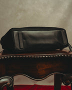 “PRADA” 90’s-00’s Nylon and leather flap messenger bag