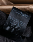 "GUCCI" Gold metal button design long leather gloves