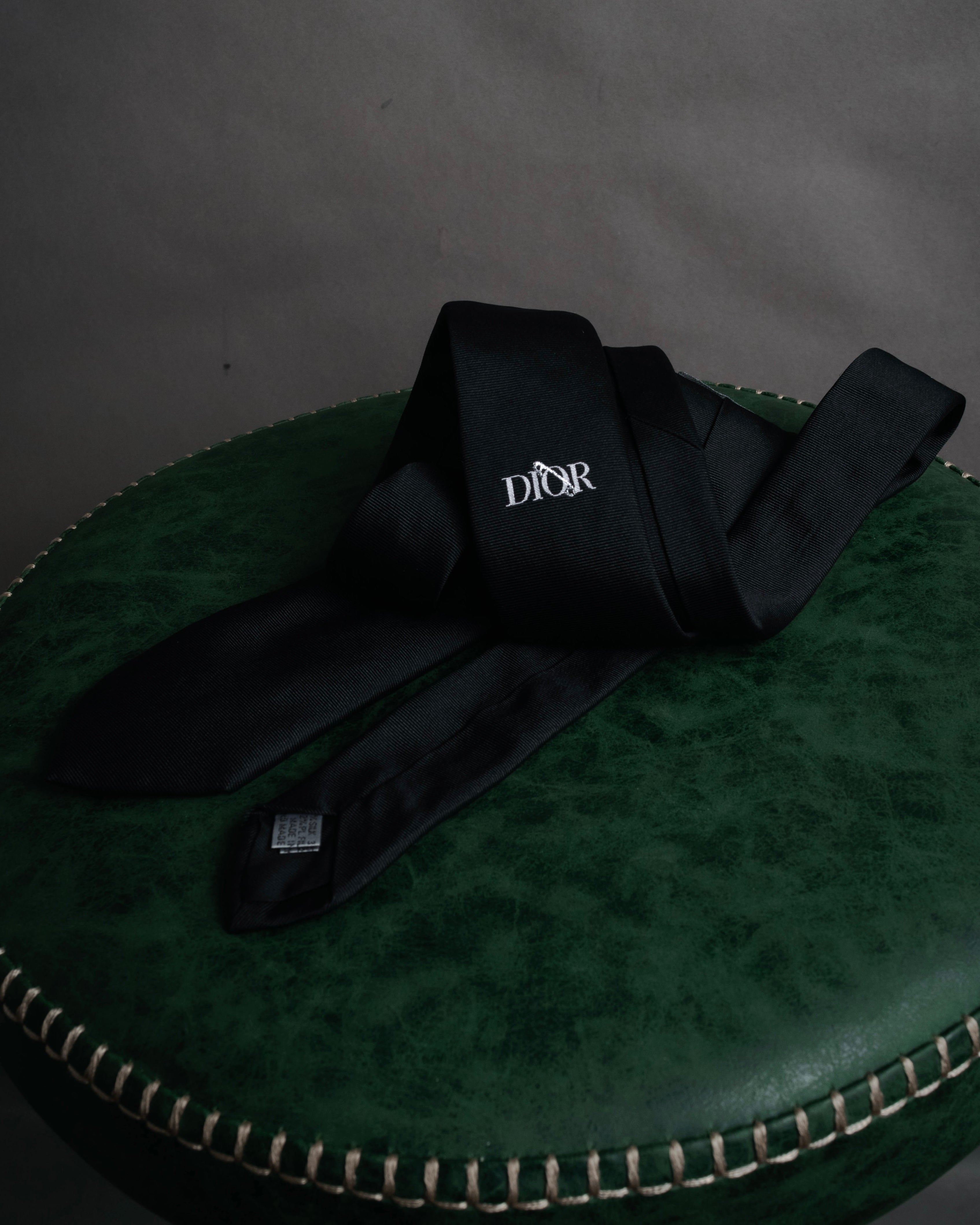 “DIOR” 2019- Logo embroidered narrow tie