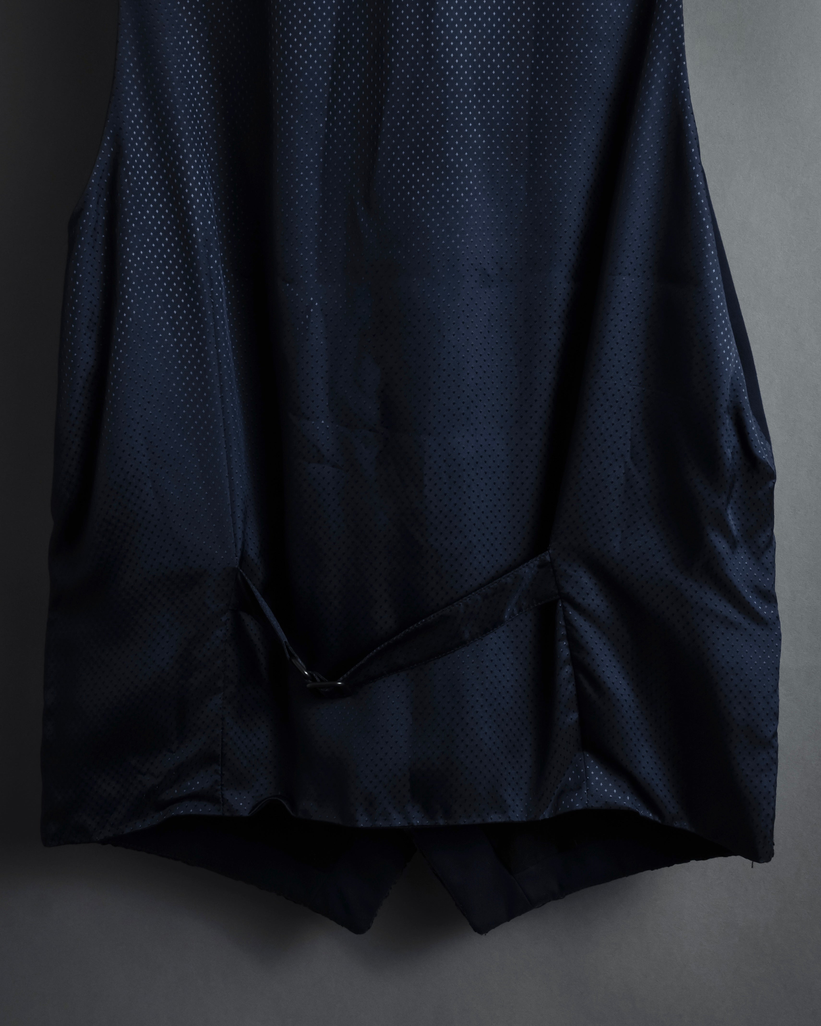 "JEAN PAUL GAULTIER" 90's Geometric lace design tailored vest