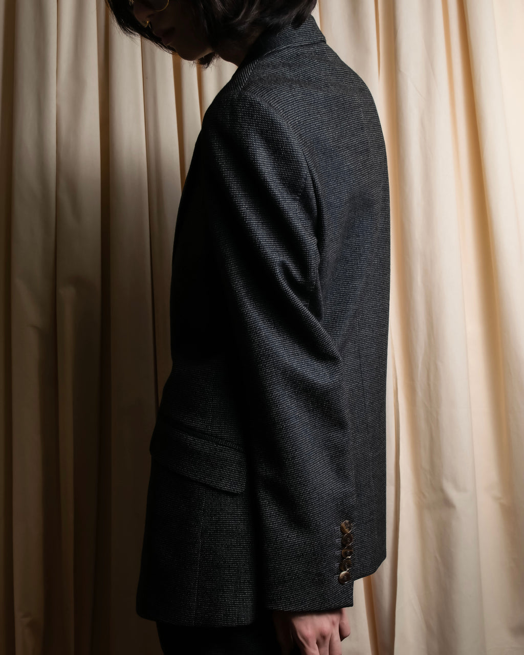 "GUCCI" 90's Tom Ford period bird eye weave set up