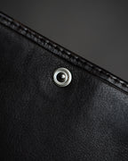 "LOEWE" 90’s-00’s suede anagram compact wallet