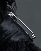 "CHANEL" 16AW Tulle lace design ribbon brooch