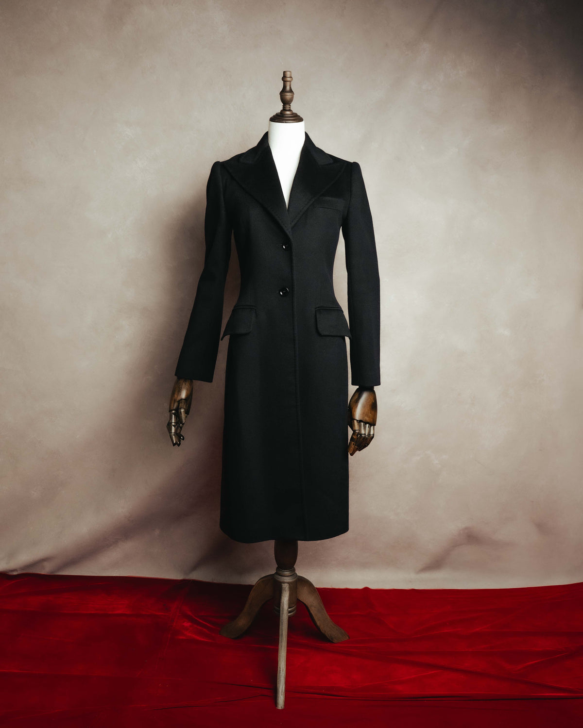 "DOLCE & GABBANA" 00's-10's Cashmere blend chesterfield coat