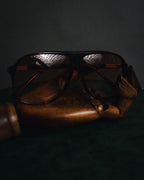 "Polo Ralph Lauren" 85’s-95’s Tortoiseshell aviator logo temples sunglasses