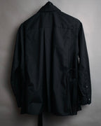 “sacai” 2020 Bow tie hybrid tuxedo shirt