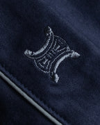 "CELINE" Piping design blue pajama set up