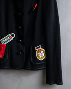 "MOSCHINO" Object sewn design tweed jacket