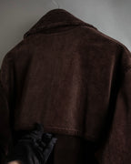 "Barbour" Wide ribbed corduroy maxi-length trench coat