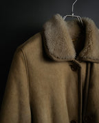 "LOEWE" 90's Panel-switched design mouton shearling coat